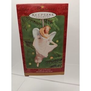 Vintage Hallmark Angel of Promise Ornament Breast Cancer Awareness  2000 (485)